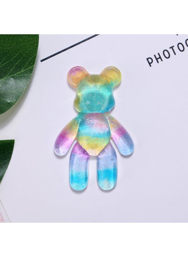 Aesnefe Pocket Bear Hug, Anxiety Relief Gifts, Mental Health Positivity Gift for Men Women, Autism Fidget Gifts, Surgery Worry Gift, Thoughtful Present for School Anxiet, Rainbow Blue - Image 2