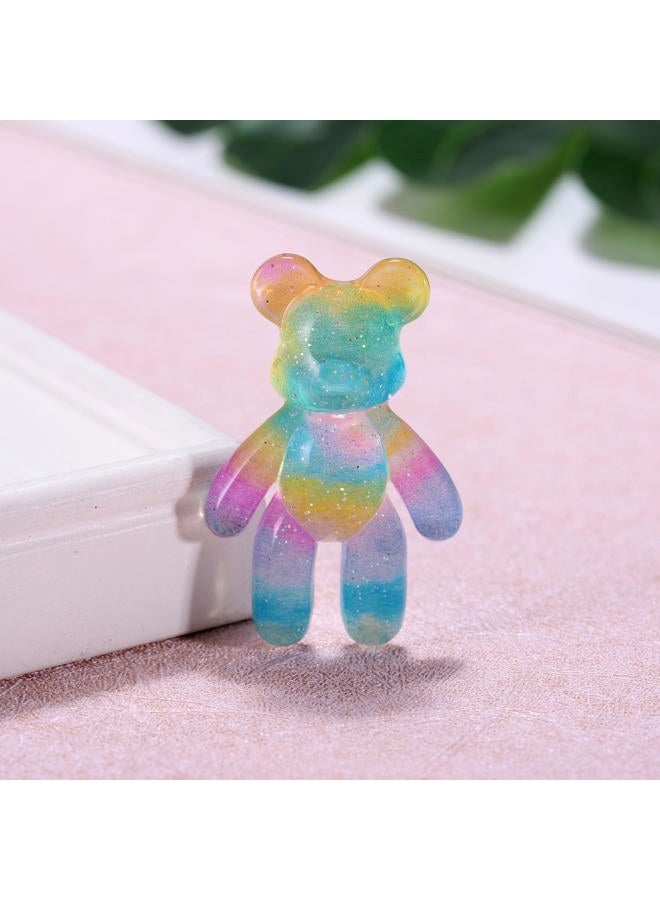 Aesnefe Pocket Bear Hug, Anxiety Relief Gifts, Mental Health Positivity Gift for Men Women, Autism Fidget Gifts, Surgery Worry Gift, Thoughtful Present for School Anxiet, Rainbow Blue - Image 4