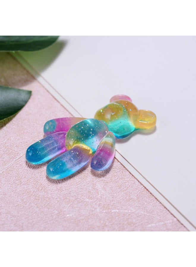 Aesnefe Pocket Bear Hug, Anxiety Relief Gifts, Mental Health Positivity Gift for Men Women, Autism Fidget Gifts, Surgery Worry Gift, Thoughtful Present for School Anxiet, Rainbow Blue - Image 3