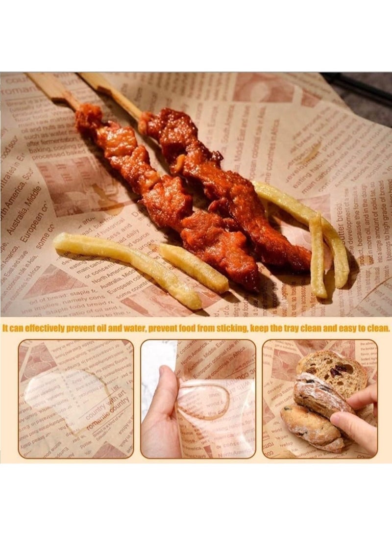 Non-stick, greaseproof baking paper, perfect for burgers, sandwiches, and cheese, suitable for baking, frying, and parties. Eco-friendly, ideal for burger, fries, and bread baskets10m. - Image 2