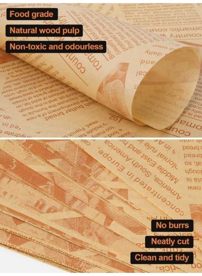 Non-stick, greaseproof baking paper, perfect for burgers, sandwiches, and cheese, suitable for baking, frying, and parties. Eco-friendly, ideal for burger, fries, and bread baskets10m. - Image 5