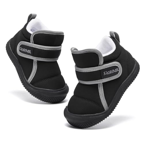 MORENDL Baby Winter Snow Boots for Infant Boys Girls Toddler Water-Resistant First Walker Shoes Warm Lining Soft Sole Anti-Slip Outdoor Booties - Image 3