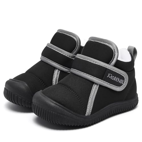 MORENDL Baby Winter Snow Boots for Infant Boys Girls Toddler Water-Resistant First Walker Shoes Warm Lining Soft Sole Anti-Slip Outdoor Booties - Image 4