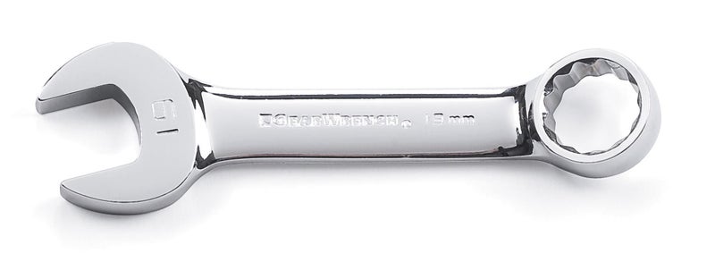 GEARWRENCH 12 Pt. Stubby Combination Wrench, 15mm - 81639