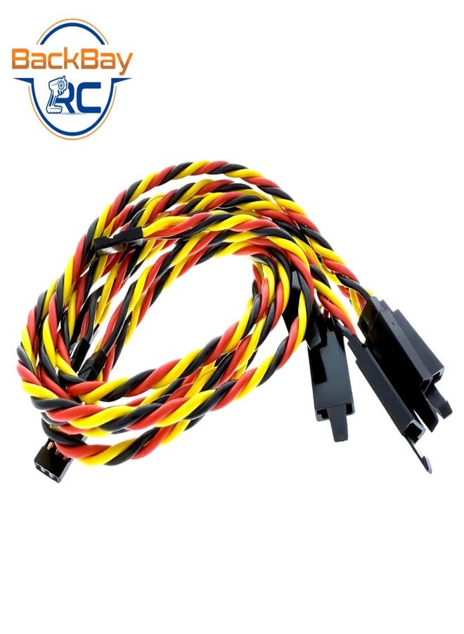 BackBay R/C BackBayRC - 12in 20awg Male/Female w/Clip Universal Servo Extension - 5 Pack - Image 3