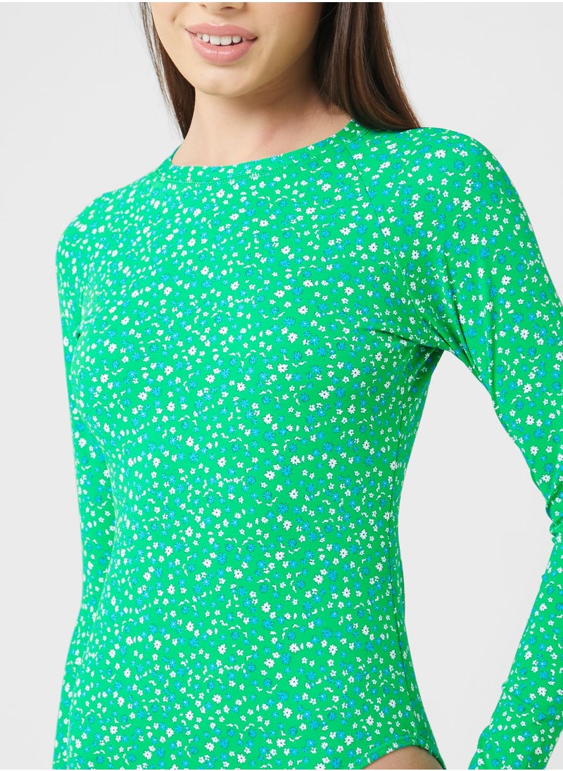 Cotton On Body - Printed High Leg One Piece - Image 1