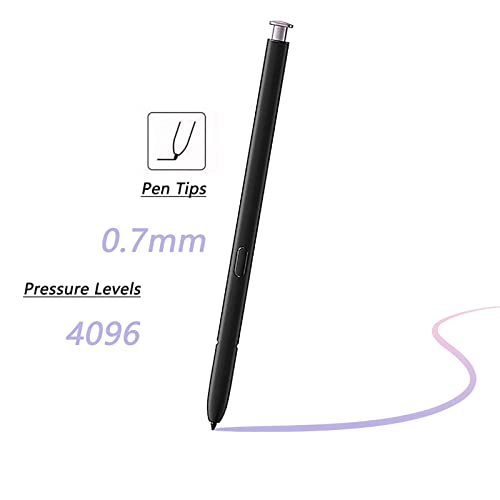 PCTC Lavender Galaxy S23 Ultra Stylus Pen withBluetooth Replacement for Samsung Galaxy S23 Ultra 5G S Pen Stylus Pen Remote Control S23 Ultra S Pen, Purple - Image 3