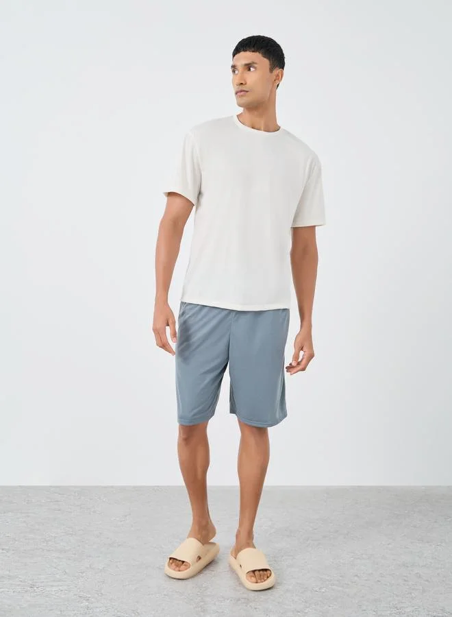 Styli Styli Back Graphic Print T-Shirt and Shorts Set