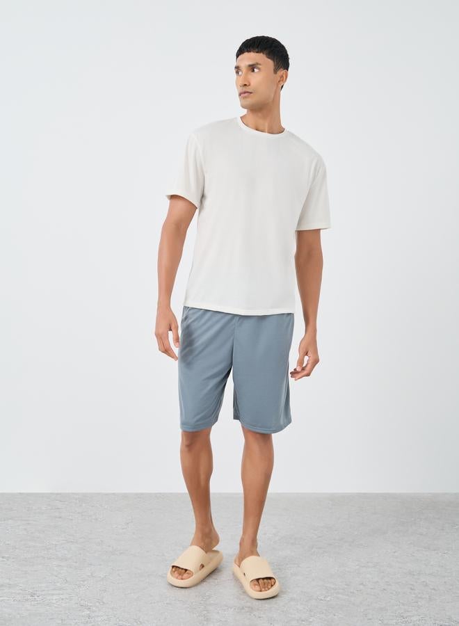 Styli Back Graphic Print T-Shirt and Shorts Set - Image 3