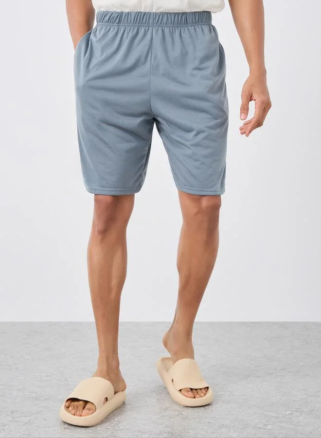 Styli Styli Back Graphic Print T-Shirt and Shorts Set