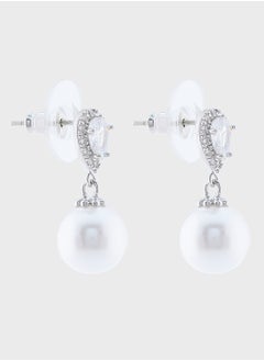 Ella Limited Edition Pearl Hoop Stone Earrings  - Image 1