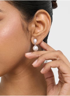 Ella Limited Edition Pearl Hoop Stone Earrings  - Image 3