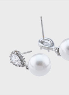 Ella Limited Edition Pearl Hoop Stone Earrings  - Image 2
