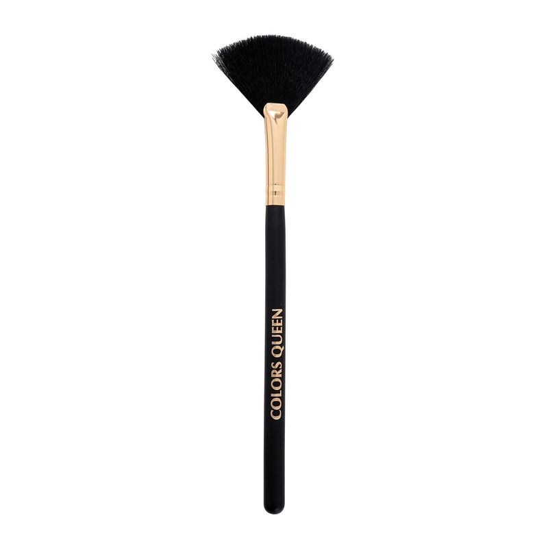 COLORS QUEEN COLORS QUEEN Soft Bristles Brushes Combo Fan  Eyeliner Brush Natural Hair For Highlighting  Eyelining - Image 5