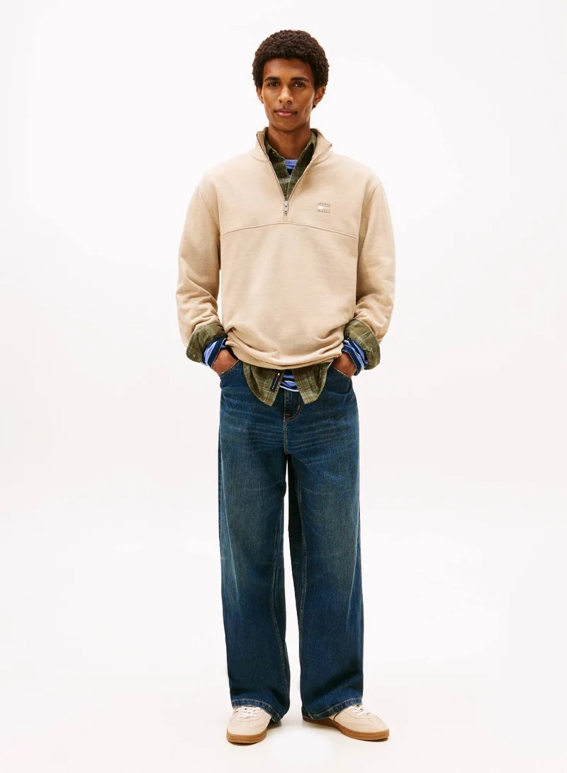 TOMMY JEANS Tommy Badge Quarter-Zip Jumper