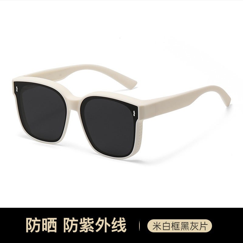 Generic Myopia Glasses Sunglasses Mens and Womens Fashionable Polarized Anti-UV Myopia Sunglasses Special Driving Glasses Rice white box
