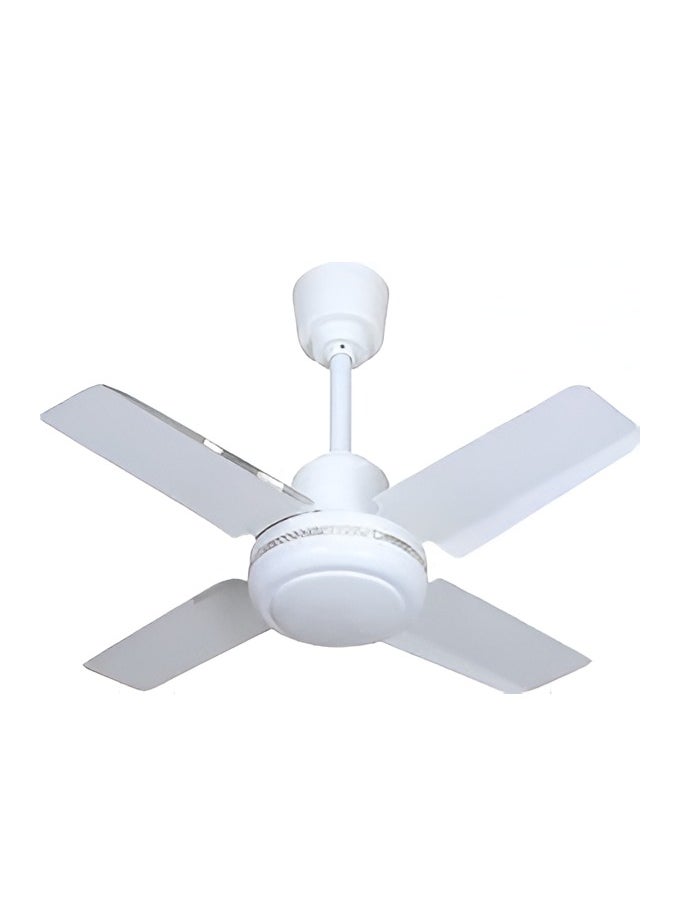 Shard Modern 24-Inch 4 Leaf White color Ceiling Fan for Bedroom Living Room Kitchen and Dining Room, Cooling Ceiling Fan With 5 Speed 