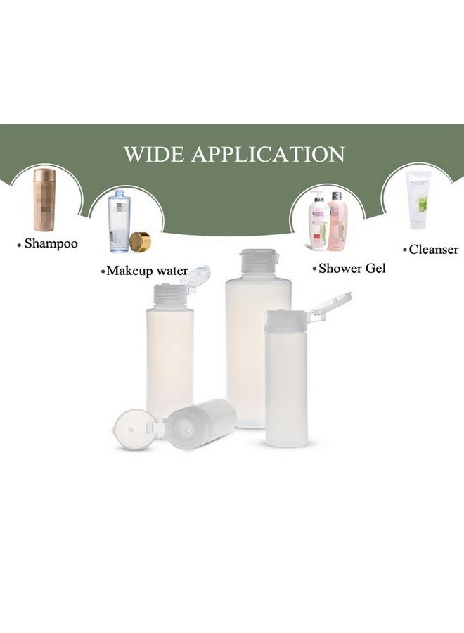 UPSTORE 2Pcs Empty Refillable Plastic Clear Soft Tube Squeeze Bottle Jars With Flip Cover Cosmetic Makeup Packing Storage Holder Containers For Toner Lotion Shower Gel Cleaser Shampoo (400Ml/13.3Oz) - Image 5