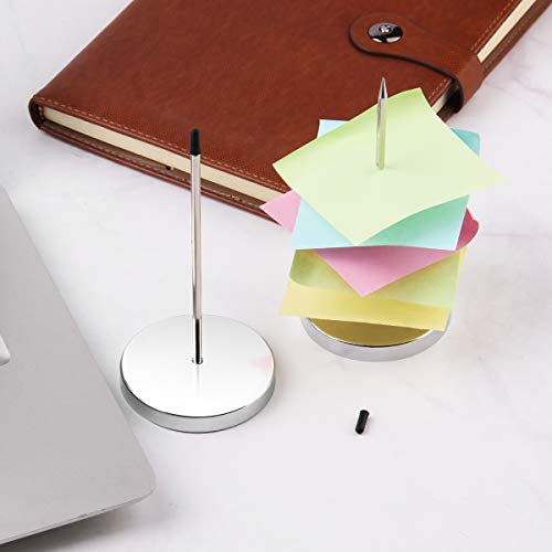 HRLORKC 4pcs Desk Receipt Holder Bill Fork Receipt Spike Stick Silver Restaurant Check Spindle 5.5 Inch by HRLORKC… - Image 3