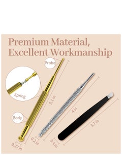 KASTWAVE Multi-Condition Ear Seeds Acupuncture Kit Facial Reflexology Tools with Acupuncture Ear Press Seeds 600Pcs Acupuncture Pen Tweezers  - Image 5