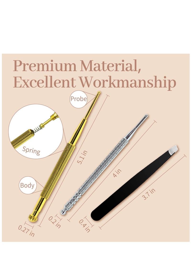 KASTWAVE Multi-Condition Ear Seeds Acupuncture Kit Facial Reflexology Tools with Acupuncture Ear Press Seeds 600Pcs Acupuncture Pen Tweezers  - Image 5