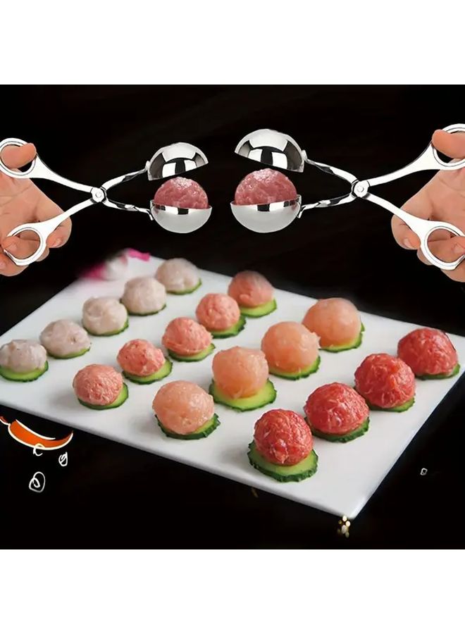 Stainless Steel Dumpling Maker Long Handle Nonstick Press 1pc - Image 2