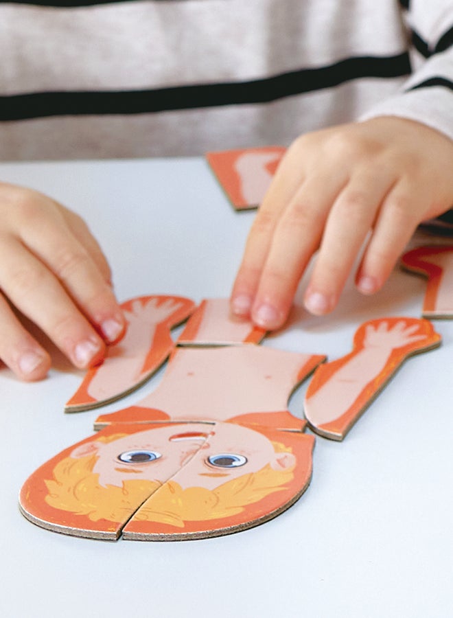 Hape Human Body Magnetic Puzzle |Identify Human Body Parts|Toddler Brain Development |Learning Puzzle | Toys for Toddlers & Kids | School Toys | 68 pcs |  Sustainable Toys FSC Certified - Image 5