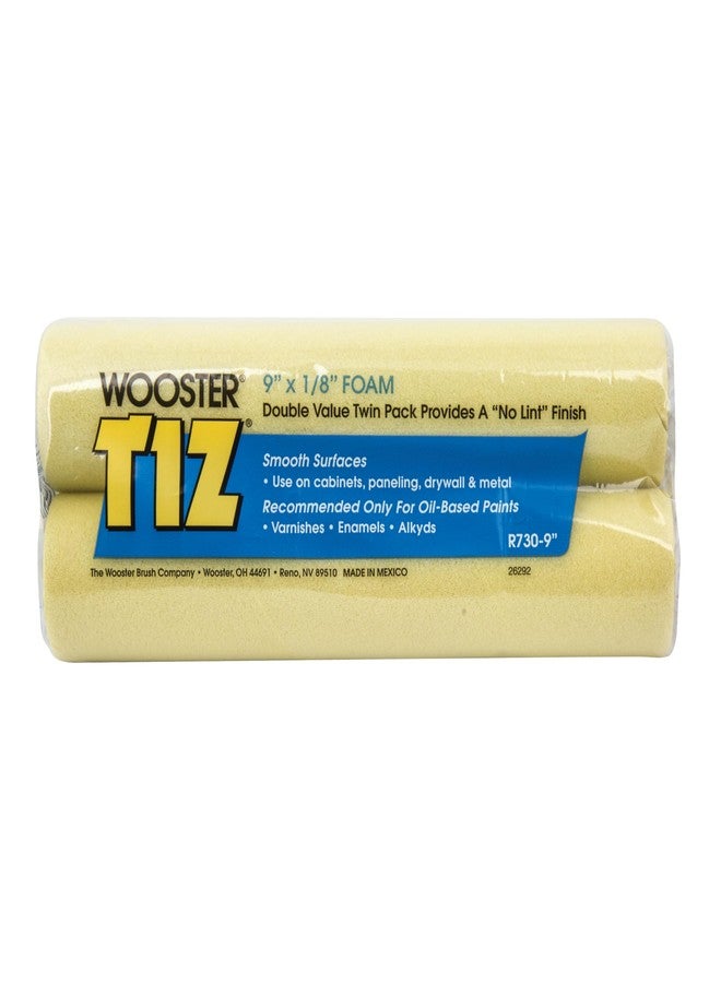 Wooster Brush R730-9 Tiz Foam Roller Cover, 1/8-Inch Nap, 2-Pack, 9-Inch - Image 2