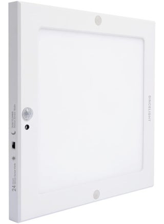 SINCELIGHT PIR LED Motion Sensor Ceiling Mounted Light Fixture, 18W Ultrathin Panel Shape, ON/Off Automatic, Dual Sensor Mode Switchable - pzsku/Z11ABDEE49F3F3AF55F70Z/45/_/1741694863/6877cdcc-accb-4f4d-991a-0d42b417a0af