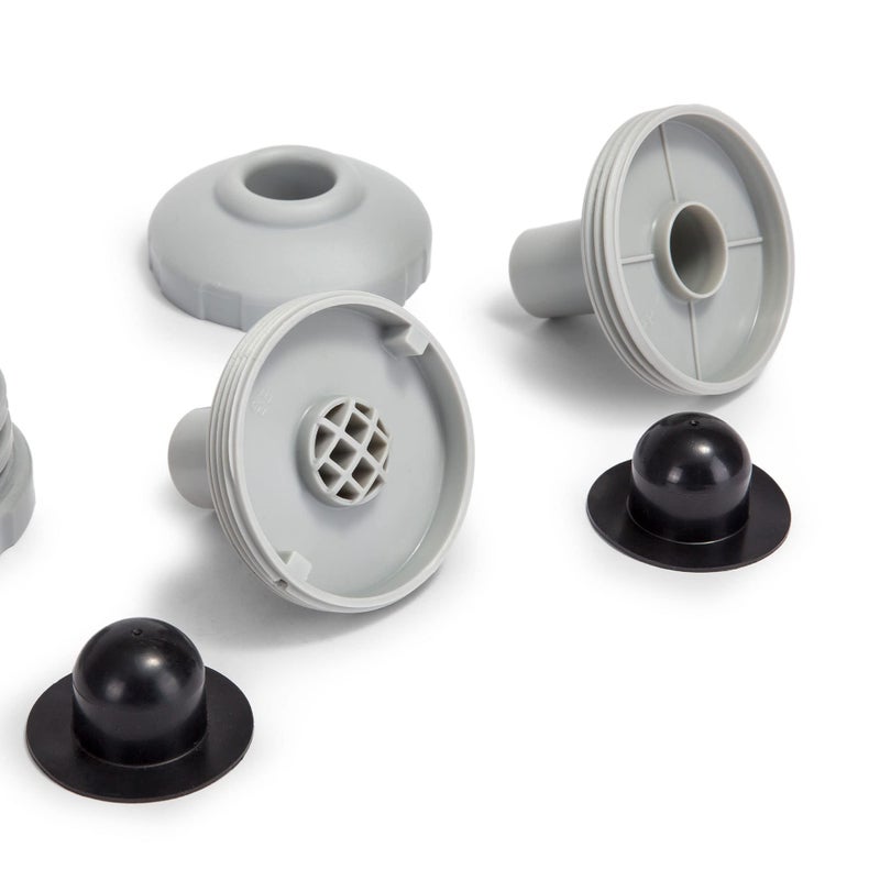 Intex 25022E Above Ground Swimming Pool Water Jet Connector Replacement Part Kit with Strainers, Nozzles, and Plugs with 1.25 Inch Fittings - Image 2