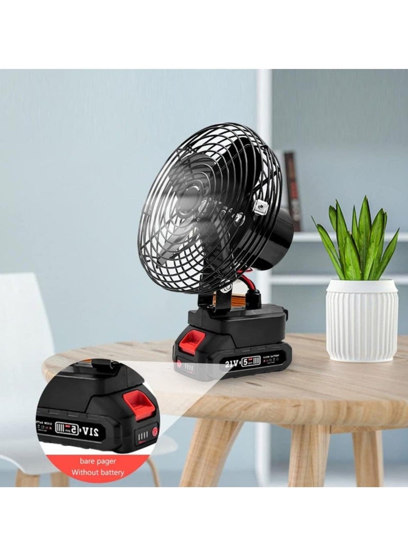 Portable Camping Turbo Fan with 21V Rechargeable Battery - Image 3