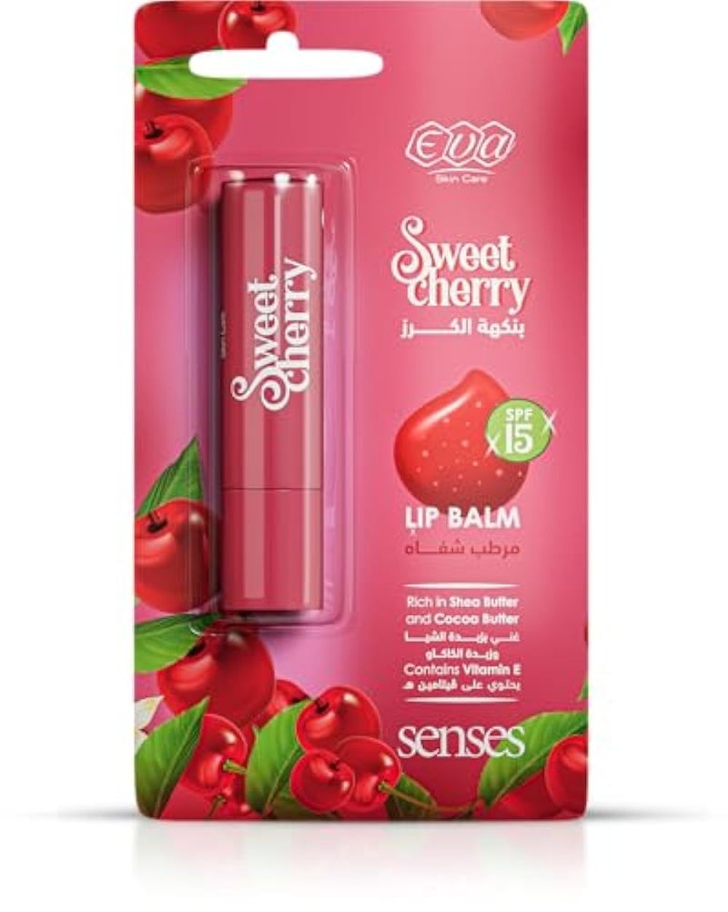Eva Skin Care Senses Lip Balm Sweet Cherry 4 Gm