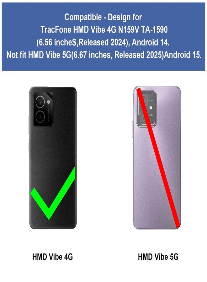 Ailiber جراب Ailiber لهاتف HMD Vibe 4G TA-1590، [لا يناسب HMD Vibe 5G]، مع واقي شاشة، حماية مزدوجة الطبقات، حواف TPU مقاومة للصدمات، غطاء سيليكون رفيع للهاتف المحمول N159V - أزرق وردي - Image 2
