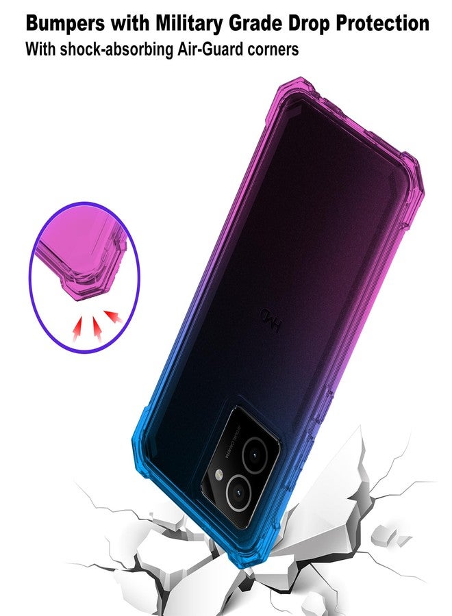 Ailiber جراب Ailiber لهاتف HMD Vibe 4G TA-1590، [لا يناسب HMD Vibe 5G]، مع واقي شاشة، حماية مزدوجة الطبقات، حواف TPU مقاومة للصدمات، غطاء سيليكون رفيع للهاتف المحمول N159V - أزرق وردي - Image 4