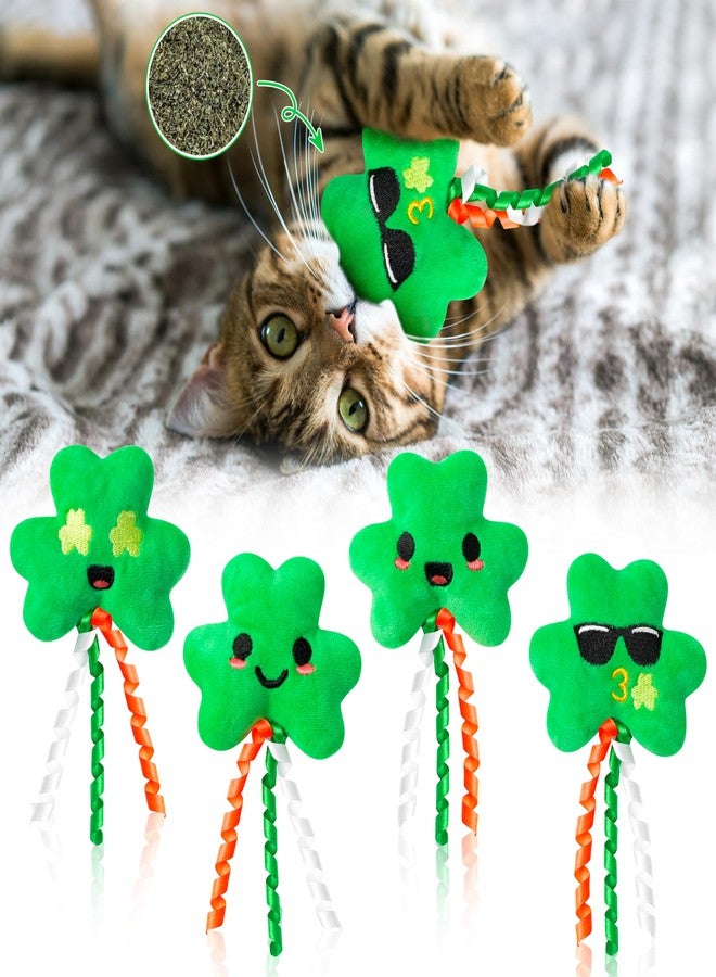 مول مول 6 مجموعة ألعاب النعناع البري من MALLMALL6، 4 قطع، هدية مثالية للقطط، ألعاب داخلية للقطط، مستلزمات لمحبي القطط الصغيرة، لعبة تفاعلية لطيفة لتخفيف آلام التسنين. - Image 1