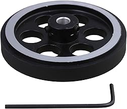 CNBTR Aluminum Industrial Encoder Wheel Meter Wheel Diameter 65mm for Rotary Encoder with Wrench & Screws - Image 1