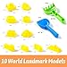 PreTrans Construction Sensory Bin World Landmarks Sensory Sand Box Fun Pretend Play Toys for Toddlers Kids Outdoor Boy Toys - Image 4