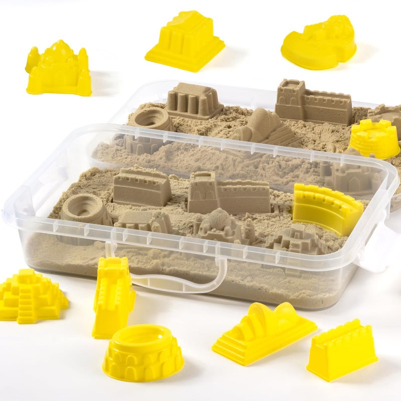 PreTrans Construction Sensory Bin World Landmarks Sensory Sand Box Fun Pretend Play Toys for Toddlers Kids Outdoor Boy Toys - Image 3