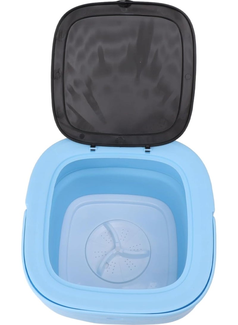 Huitich Portable Foldable Washing Machine 8L, Compact & Efficient Blue  - Image 2