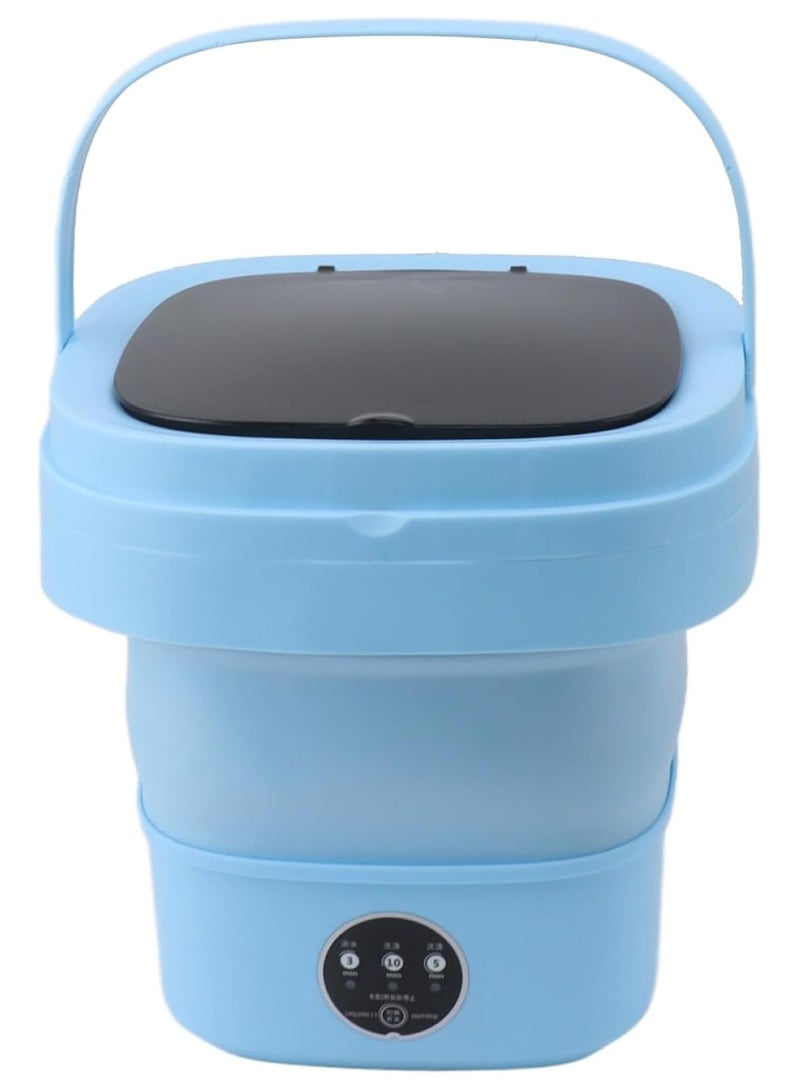 Huitich Portable Foldable Washing Machine 8L, Compact & Efficient Blue  - Image 3