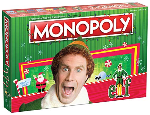 USAopoly Monopoly Elf  Based on Christmas Comedy Film Elf  Collectible Monopoly Game Featuring Familiar Locations and Iconic Moments  Officially Licensed Monopoly - Image 1