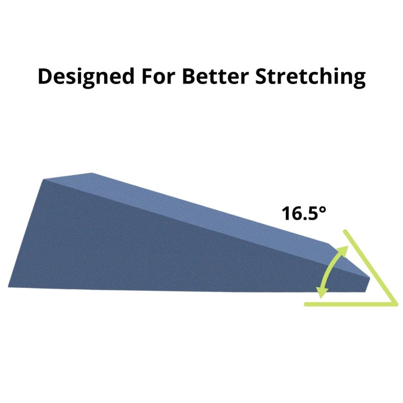 StrongTek 13" Large Yoga Foam Wedge, Slant Board, Calf Stretcher, Improve Lower Leg Strength, Stability, Incline Wedge, Knee Pad, Back Support, Footrest Cushion, Physical Therapy, One Pair - Image 3