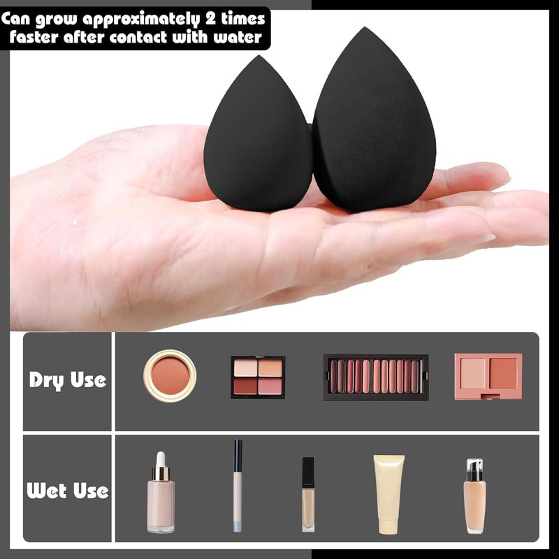 HGHDBT 36Pcs Black Makeup Brushes Set Professional Makeup Kit Multi-functional Makeup Tool Set with Facial Makeup Accessories, Foundation Makeup Brush Kit Eye and Face Make up Brushes & Tools - Image 5