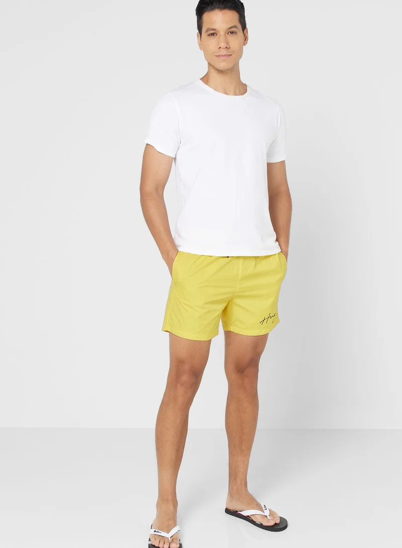 HUGO Logo Swim Shorts