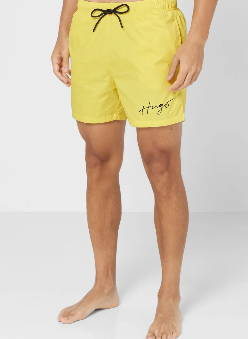 HUGO Logo Swim Shorts