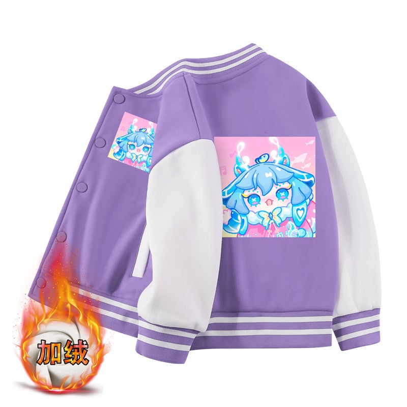 Boys And Girls Joker Jacket Children'S Coat Casual Baseball Uniform A Generation Of Hair - Image 1