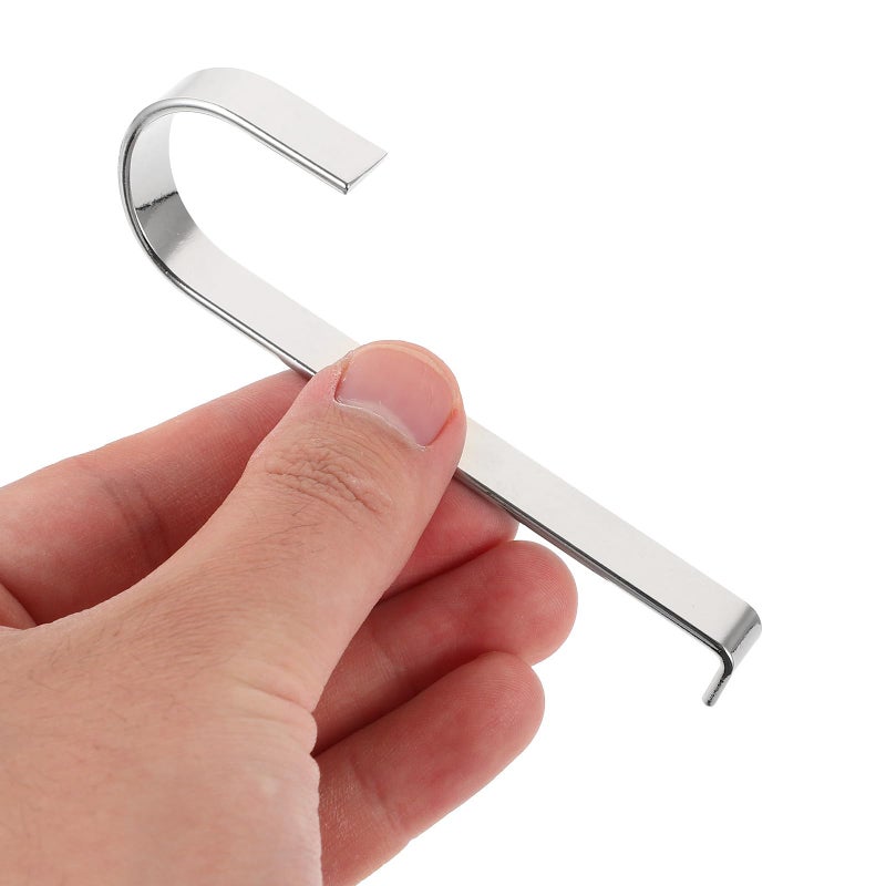 Stainless Steel Vinyl Siding Hooks No Drill Punch Free for Outdoor Garden Wall Hanging 6 Pack - Image 3