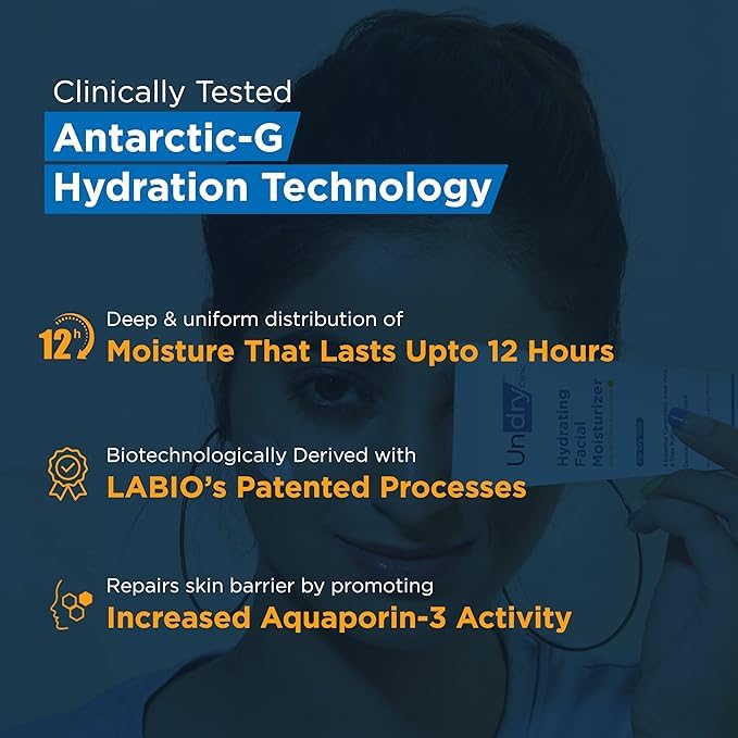 Undry Facial Moisturizer for Dry Skin 80ml Pack of 2 Moisturizer for Face - Image 3