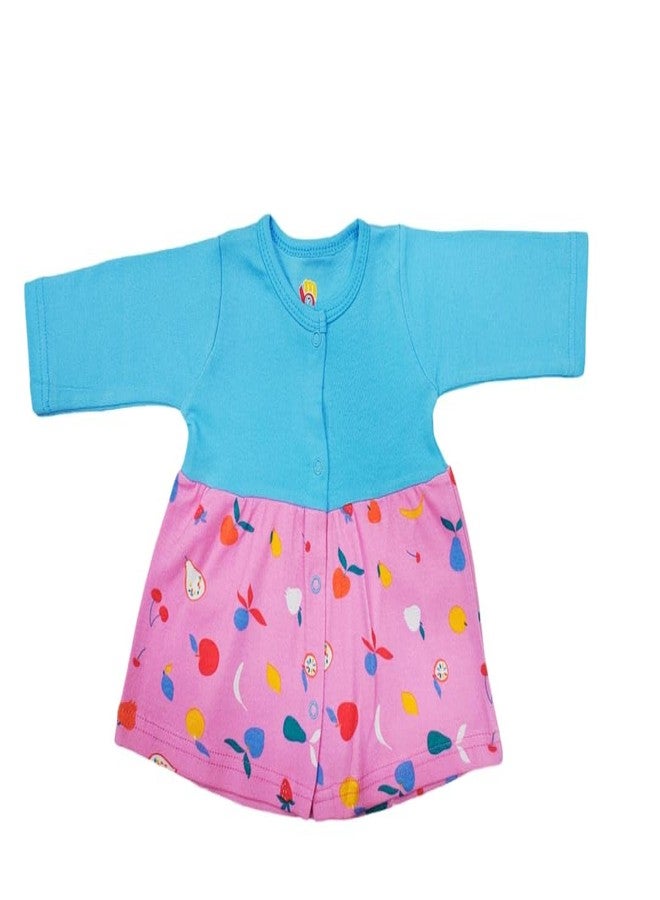 Mini Berry Front Open Full Sleeves Sleepsuit Hooded with Foot Easy Dressing and Diapering Romper Set of 3 (Multicolor-1, 6 Month- 12 Months) - Image 2