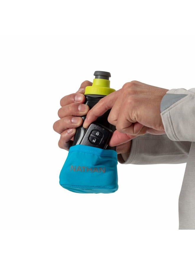 NATHAN Running Handheld Quick Squeeze. No-Grip Adjustable Hand Strap. 12oz / 18oz / Insulated. Reflective Hydration Water Bottle. (12oz, Lime/Black) - Image 5